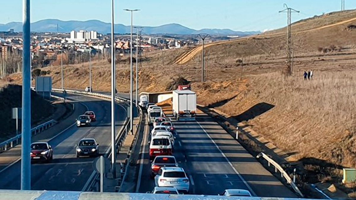 Imagen del accidente de este miércoles por la tarde. | L.N.C.