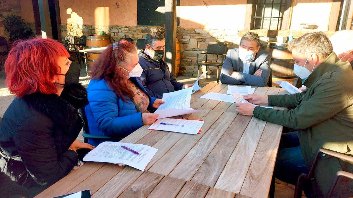 Luis Mariano Santos ha visitado Valdespino de Somoza. | L.N.C.