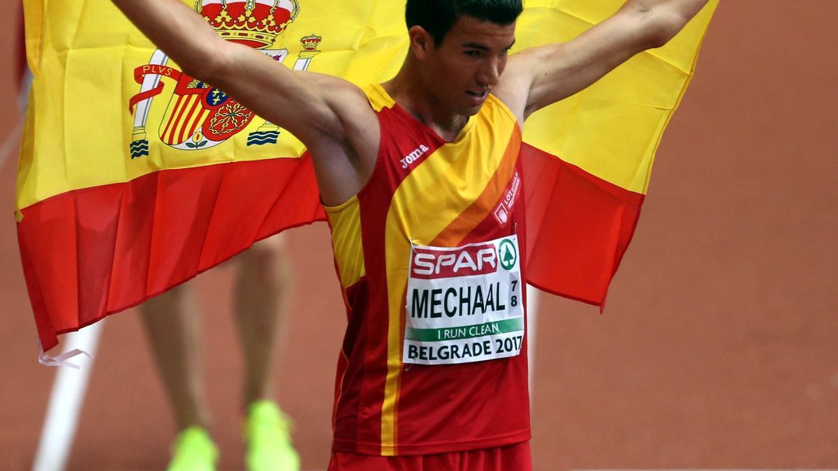 Adel Mechaal ha batido el récord de los 3.000 metros indoor del leonés Sergio Sánchez.