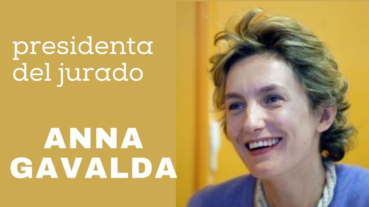 Detalle del cartel de las actividades de la IEI con Anna Gavalda.