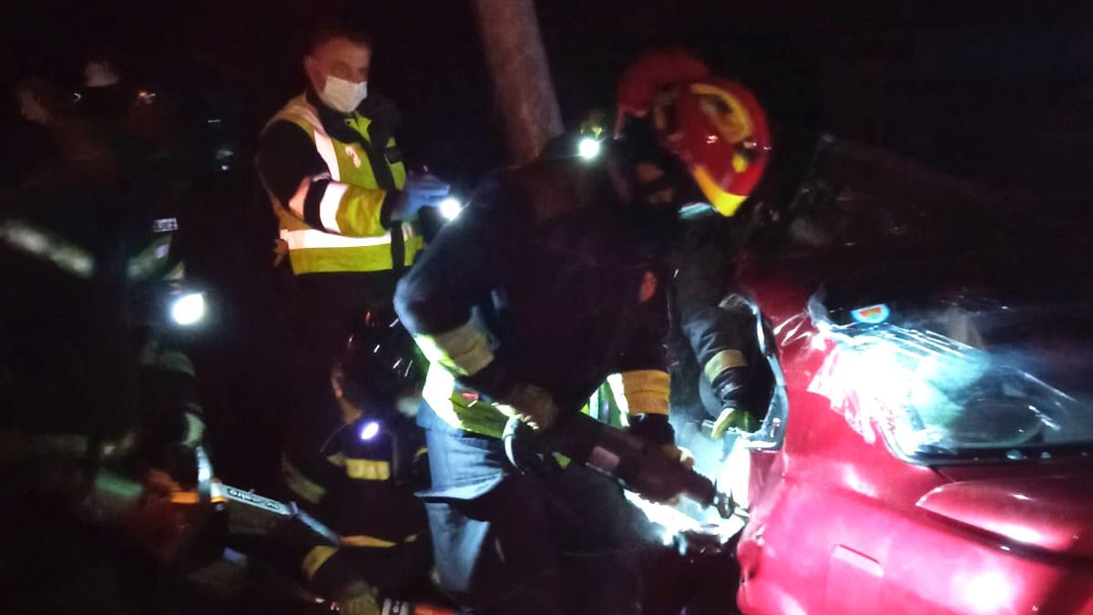 Imagen del complejo rescate en el accidente de Cubillos. | SPEIS