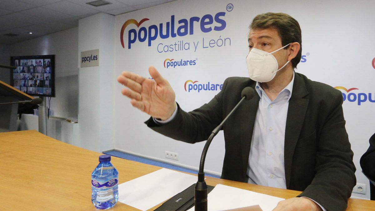 Alfonso Fernández Mañueco en la Junta Directiva del PP de Castilla y León. | ICAL