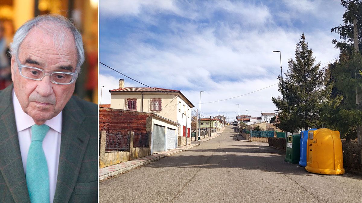 A la izquierda, Rodolfo Martín Villa, a la derecha, la calle que pasará a llamarse Las Eras. | L.N.C. / E.N. A la izquierda, Rodolfo Martín Villa, a la derecha, la calle que pasará a llamarse Las Eras. | L.N.C. / E.N.