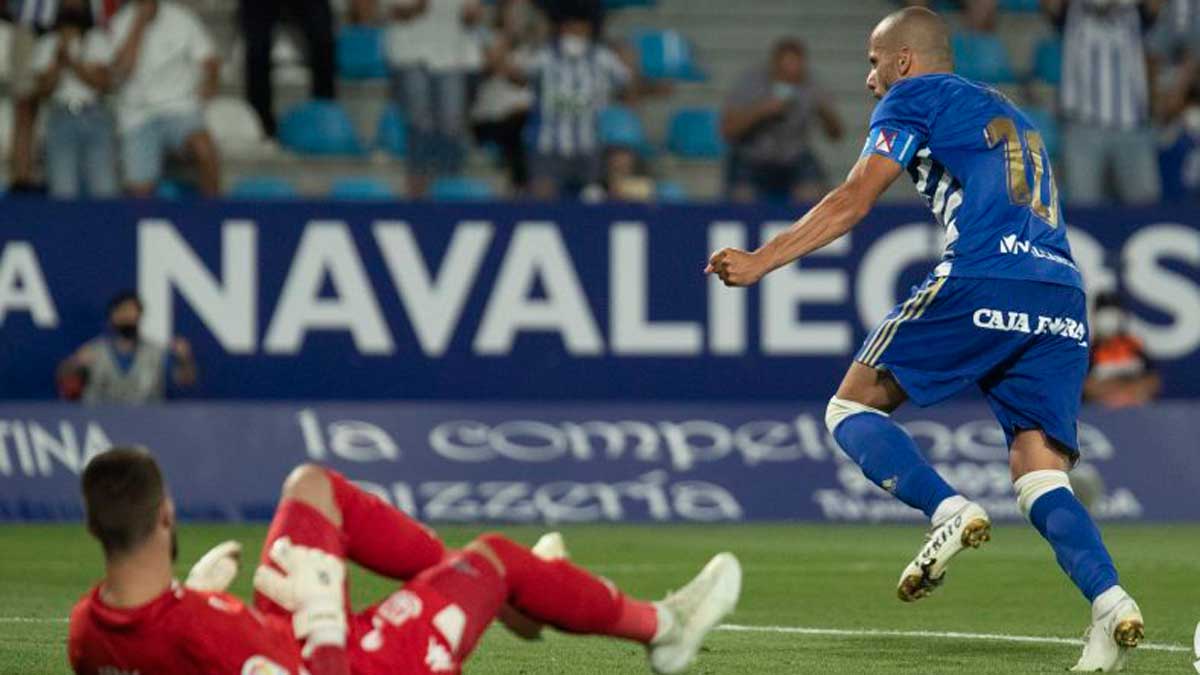 Imagen del partido de la primera vuelta entre Deportiva y Alcorcón. | LA LIGA