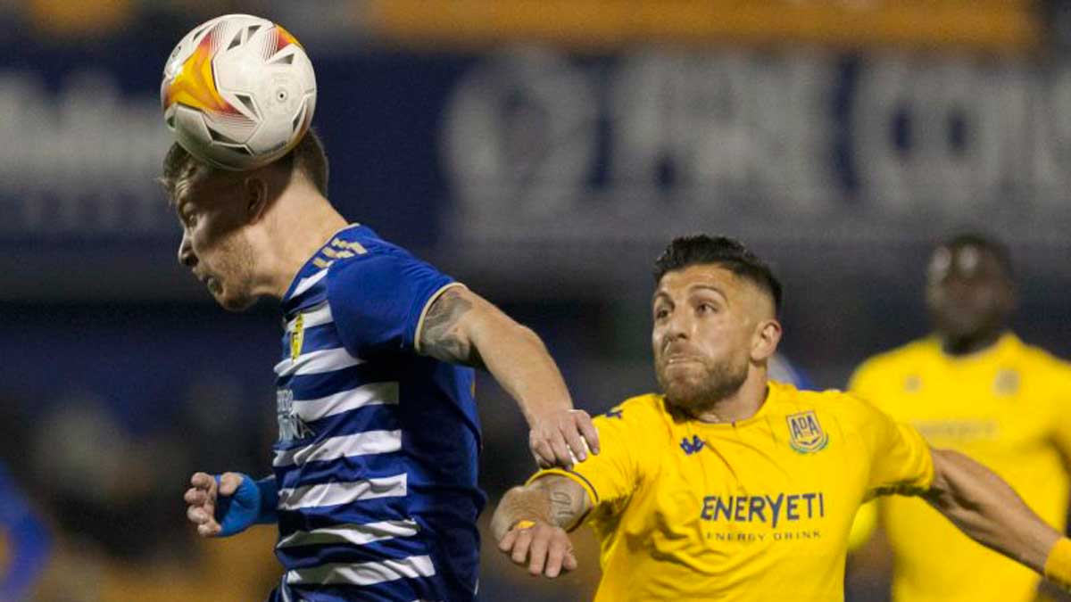 Amo, durante un partido con la Ponferradina. | LA LIGA