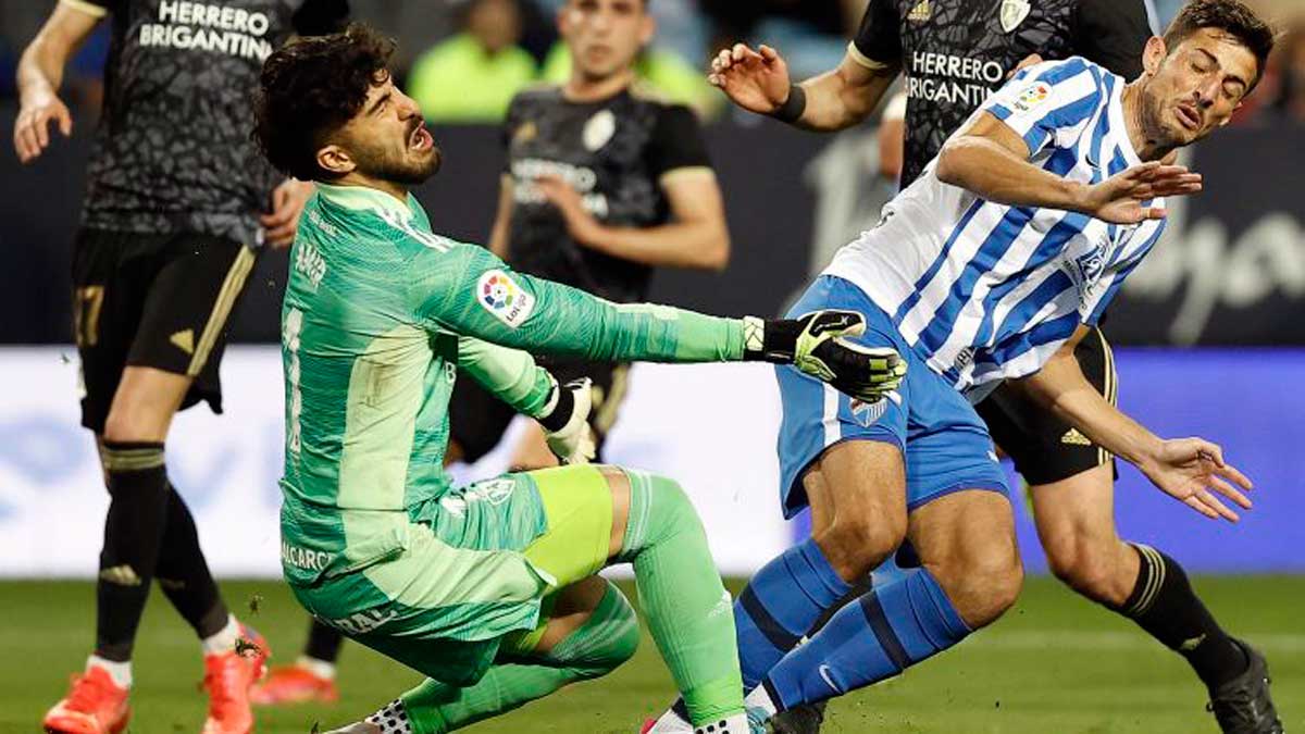 Amir, durante un instante del partido ante el Málaga. | LA LIGA
