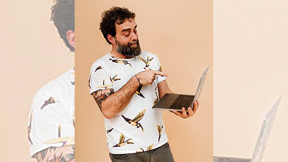 El emprendedor y nómada digital leonés, Javi Barros. | L.N.C. El emprendedor y nómada digital leonés, Javi Barros. | L.N.C.