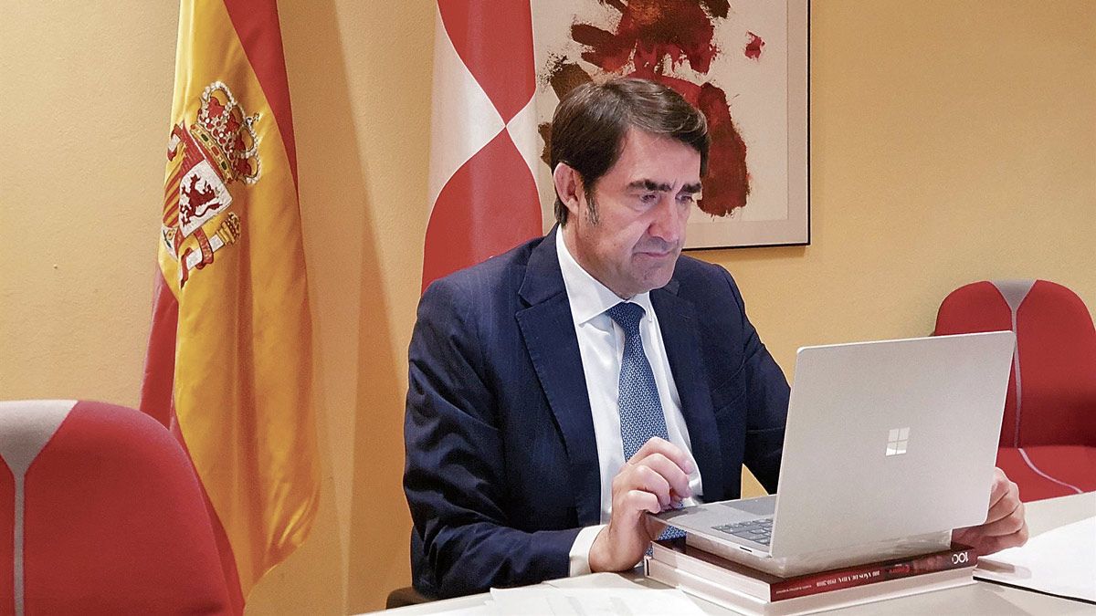 Juan Carlos Suárez-Quiñones durante la sectorial de Vivienda. | EUROPA PRESS