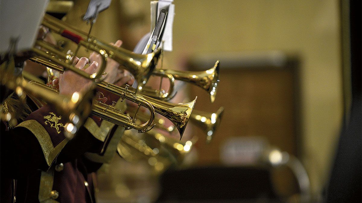 La música es parte elemental de la Semana Santa Leonesa. | MAURICIO PEÑA