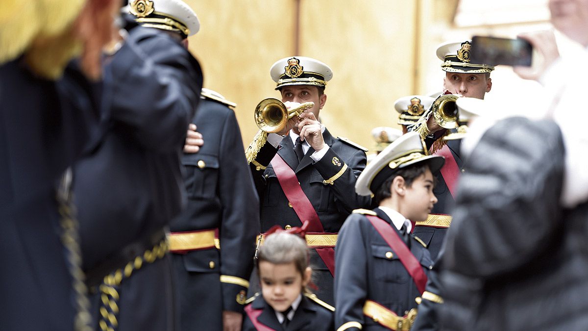 La Banda de Cornetas y Tambores del Santísimo Cristo de la Victoria saldrá este sábado. | SAÚL ARÉN