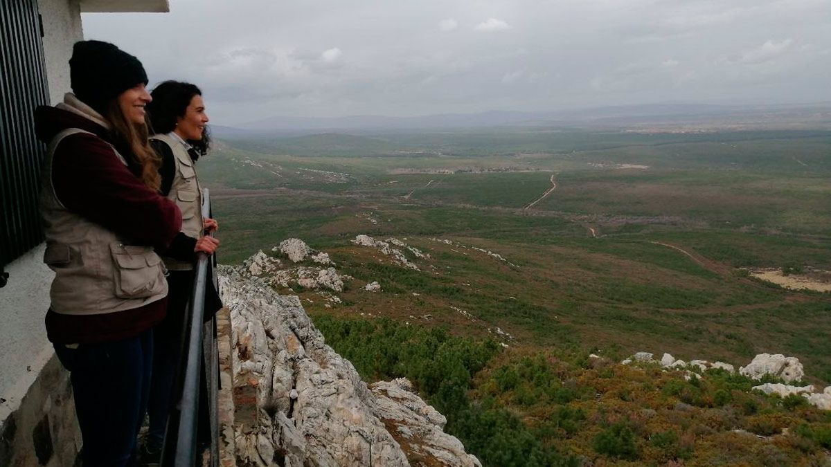 Ester Muñoz visitó la zona donde se están ejecutando los trabajos. | L.N.C.