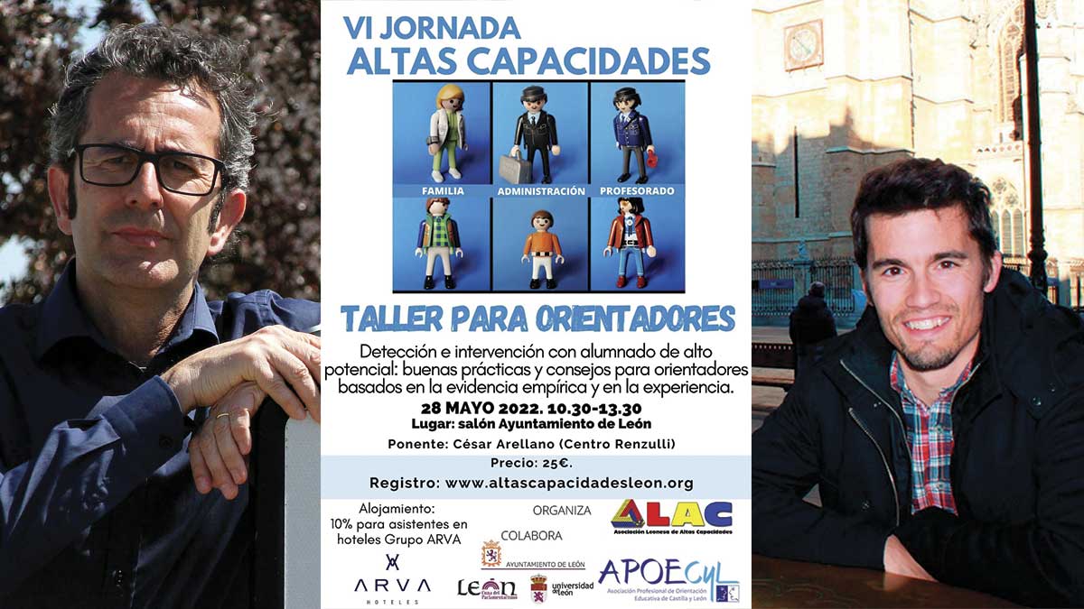 Ángel Pérez Pueyo, el cartel de la jornada de la mañana y Óscar Casado. | L.N.C.