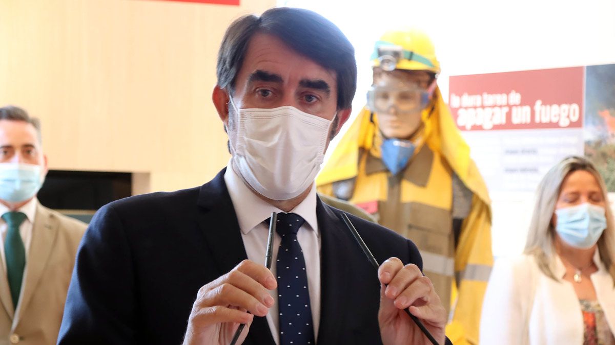 Suárez-Quiñones en la presentación del anterior operativo de incendios. | ICAL