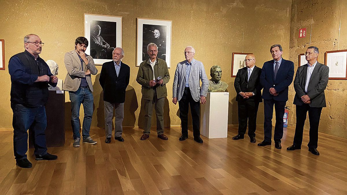 Un momento de la inauguración de la exposición ‘Estancias’ el pasado 12 de mayo en el espacio expositivo de ‘La Panera’ de Gordoncillo.