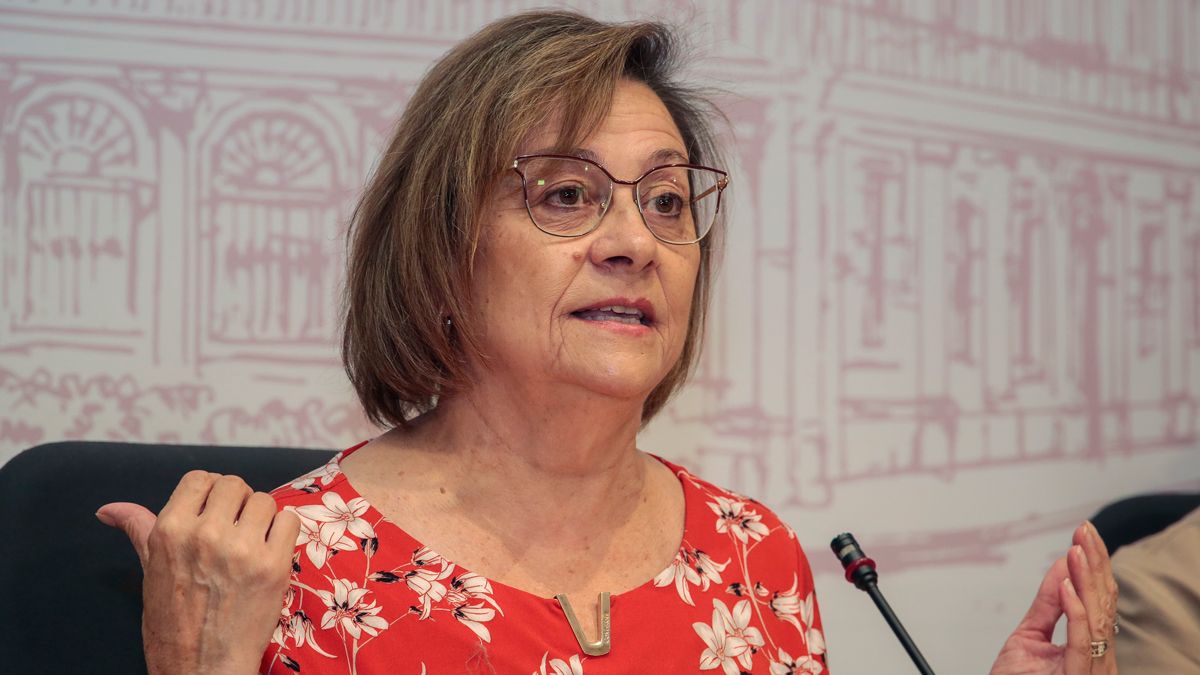 Evelia Fernández, concejala de Acción y Promoción Cultural del Ayuntamiento de León. | CAMPILLO / ICAL