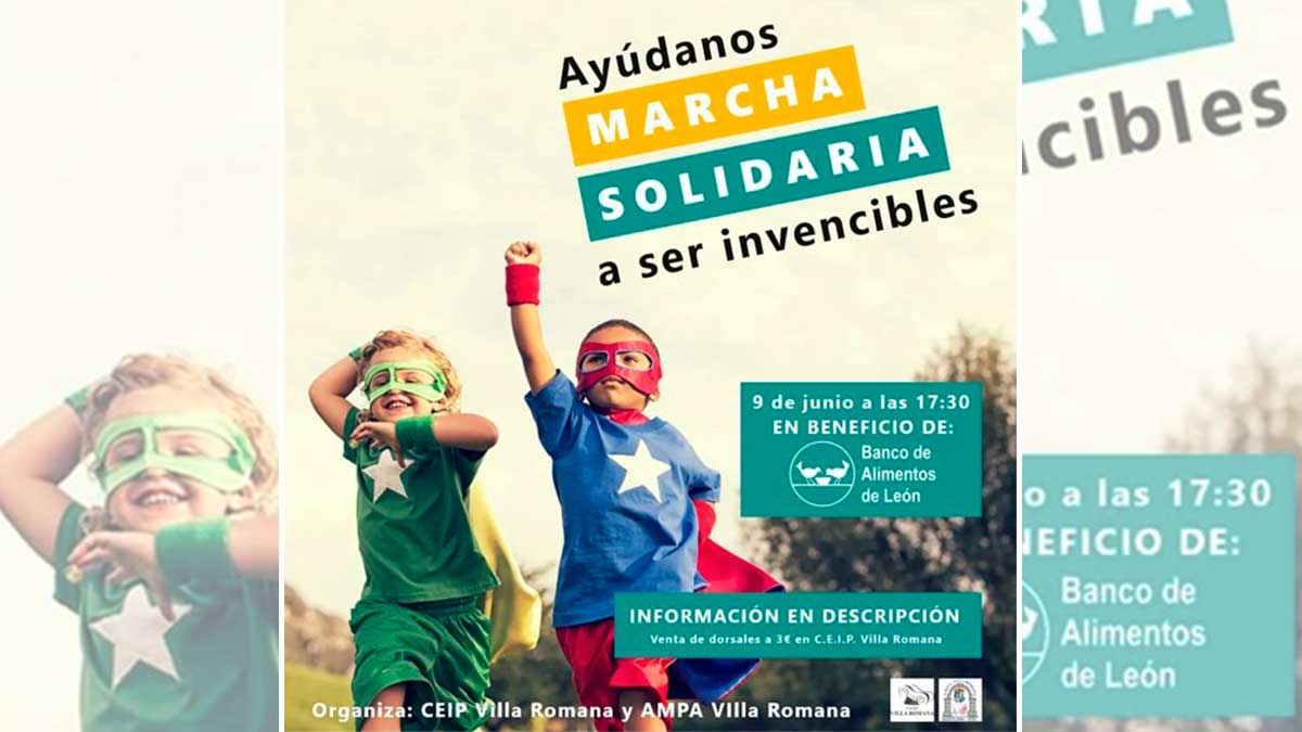 Cartel de la iniciativa del Ceip Villa Romana. | L.N.C.