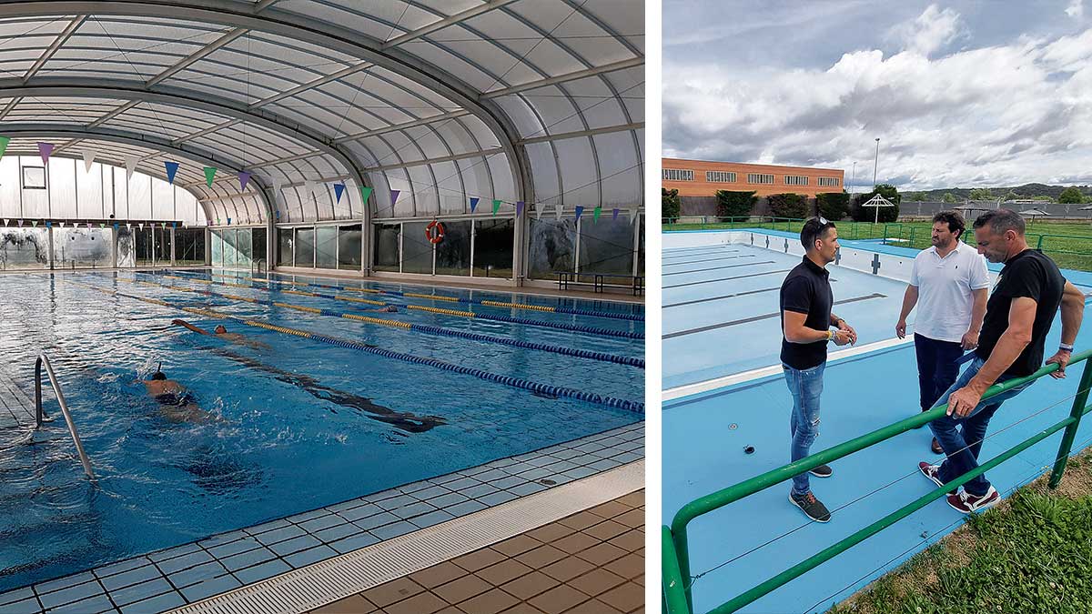 Piscinas en San Andrés y en Villaquilambre. | L.N.C. Piscinas en San Andrés y en Villaquilambre. | L.N.C.