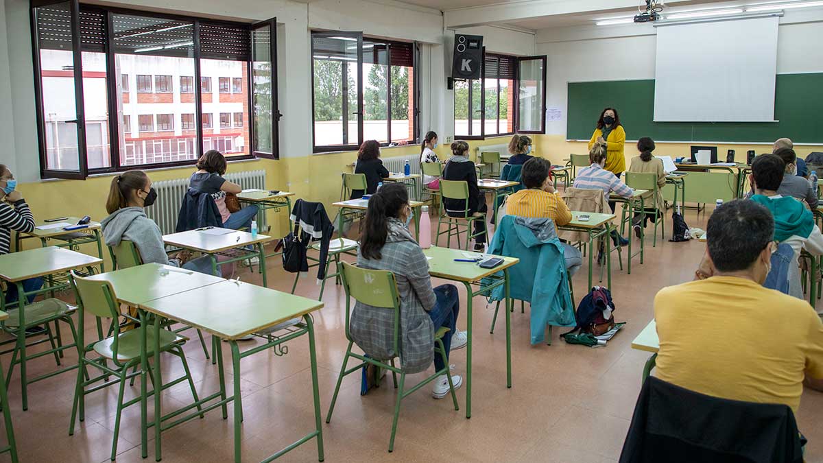 Imagen de archivo de unas oposiciones educativas anteriores en Castilla y León. | ICAL