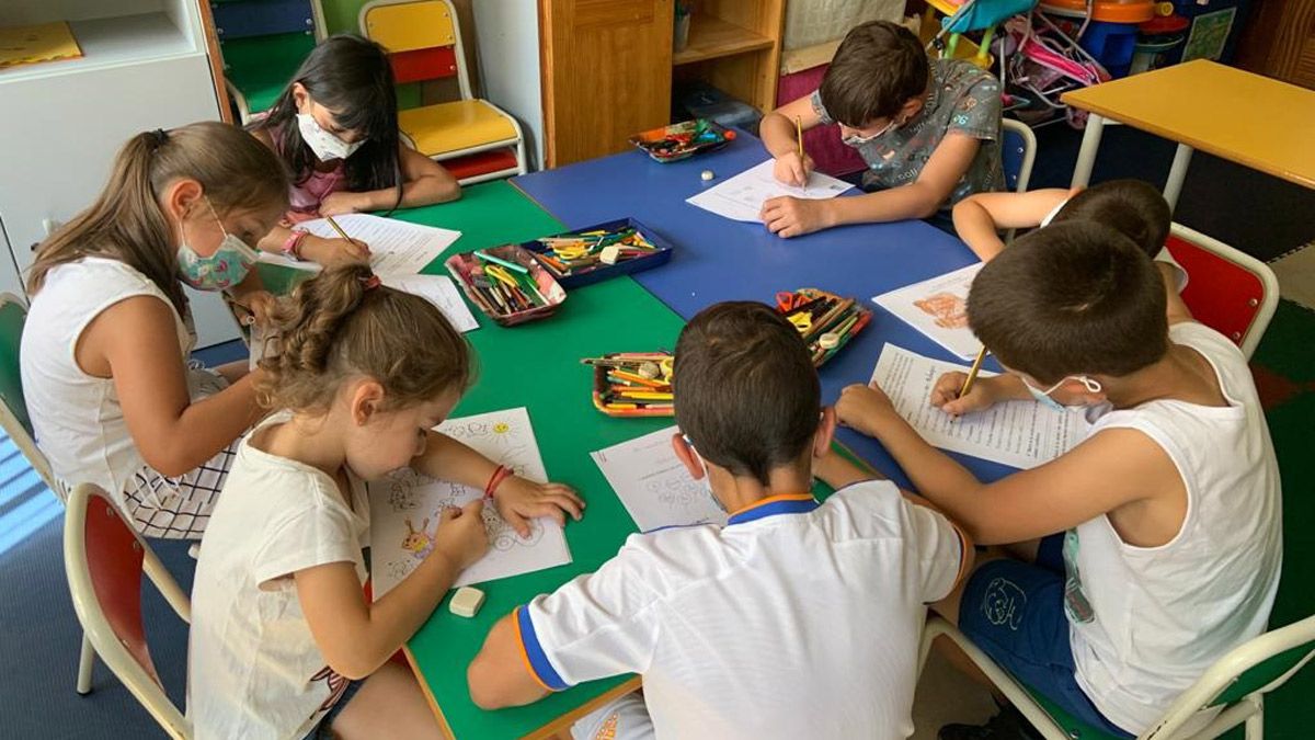 Una de las actividades realizadas en el Aula Lúdica-Educativa. | L.N.C.