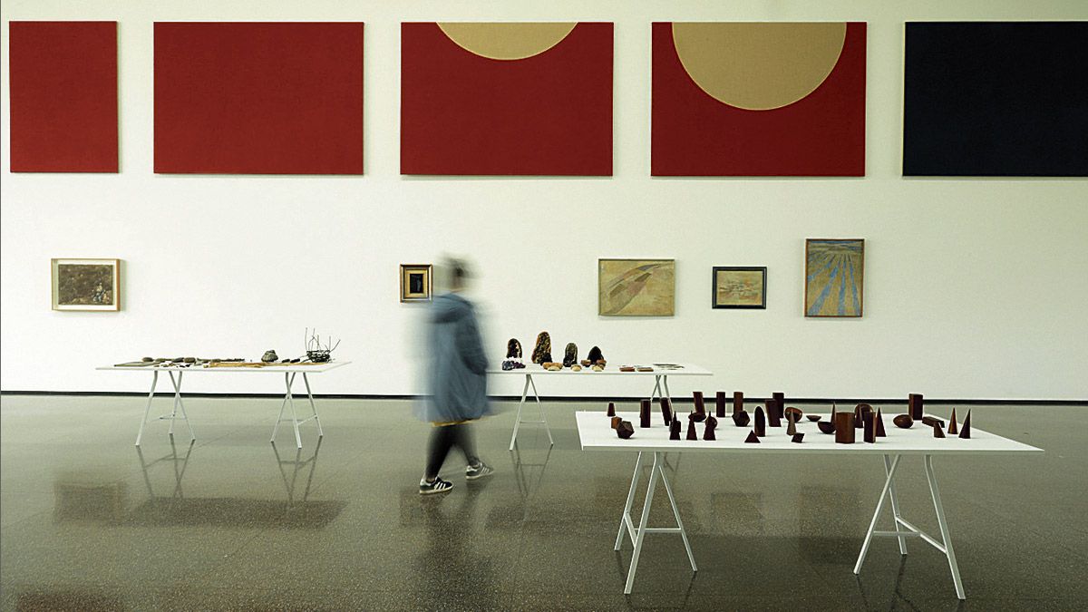 Vista de la exposición ‘Qué se ve desde aquí’ que puede visitarse en la Fundación Cerezales Antonino y Cinia. | FCAYC