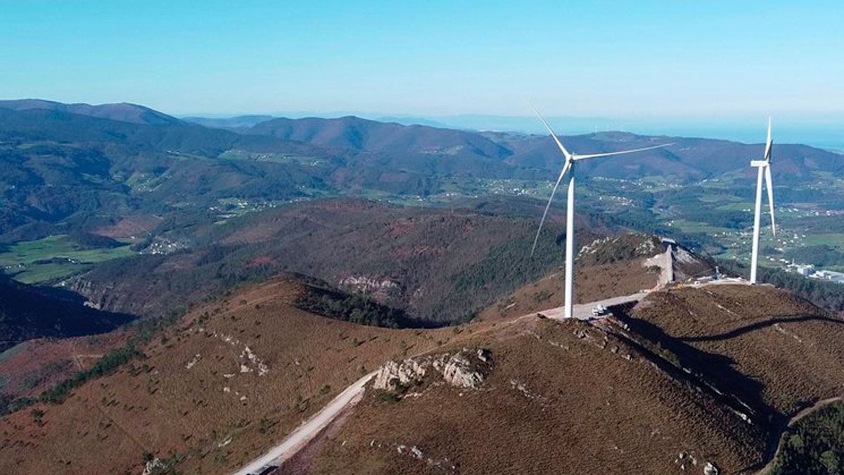 Uno de los parques eólicos que podría construirse en el Bierzo.