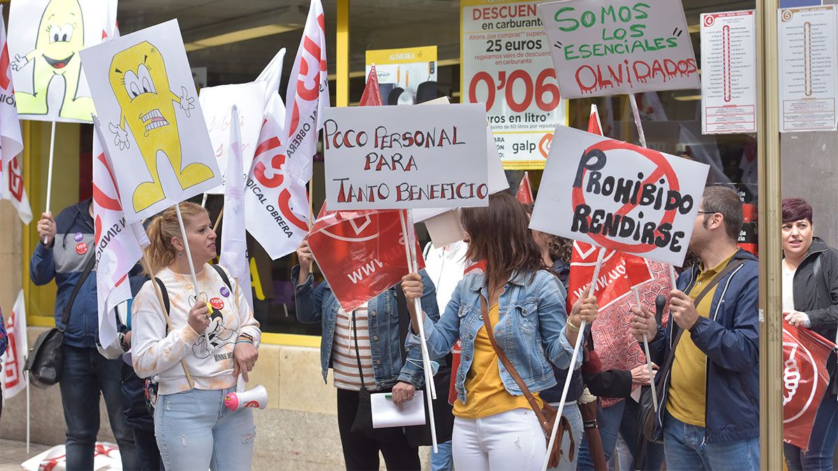 Imagen de la concentración del pasado mes en la avenida Roma. | SAÚL ARÉN