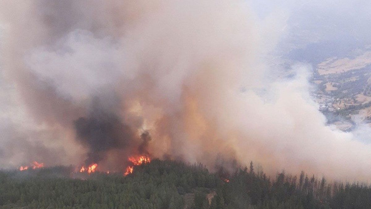 Incendio en San Justo de Cabanillas. | @NATURALEZACYL Incendio en San Justo de Cabanillas. | @NATURALEZACYL