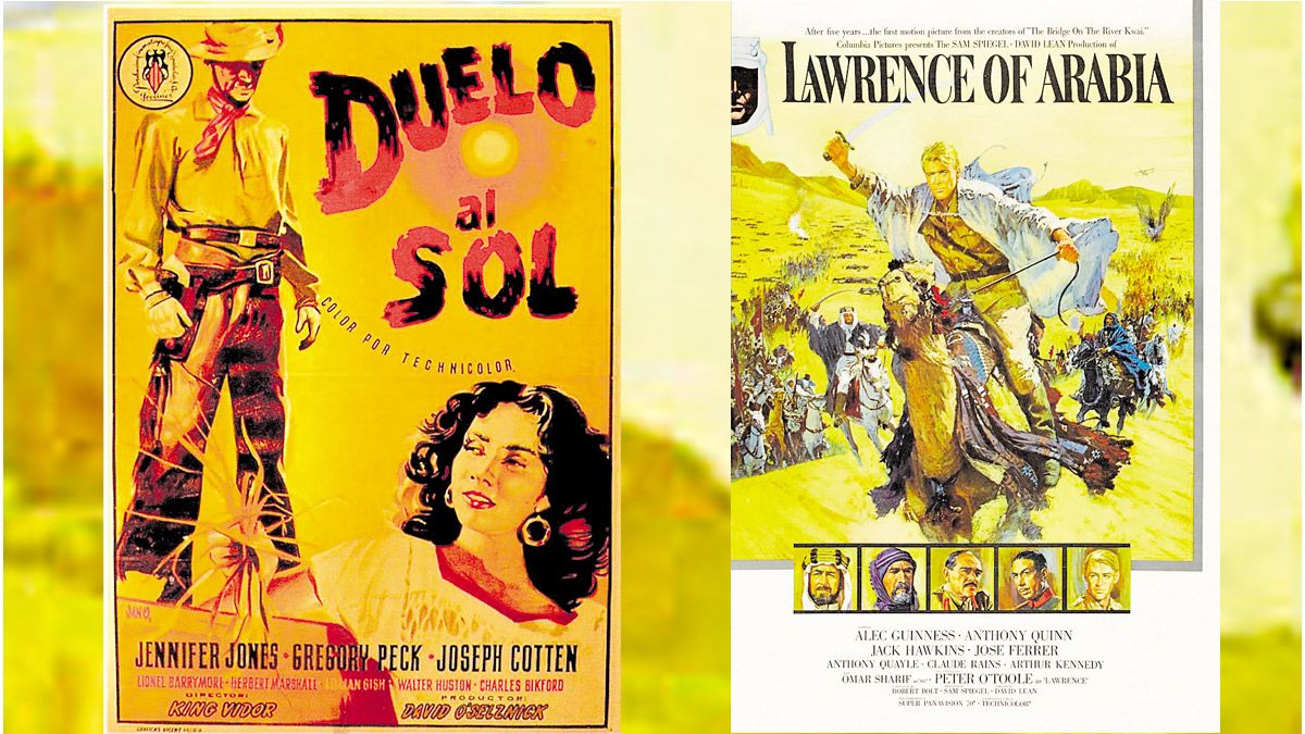 Carteles de 'Duelo al sol' y 'Lawrence de Arabia' | L.N.C.