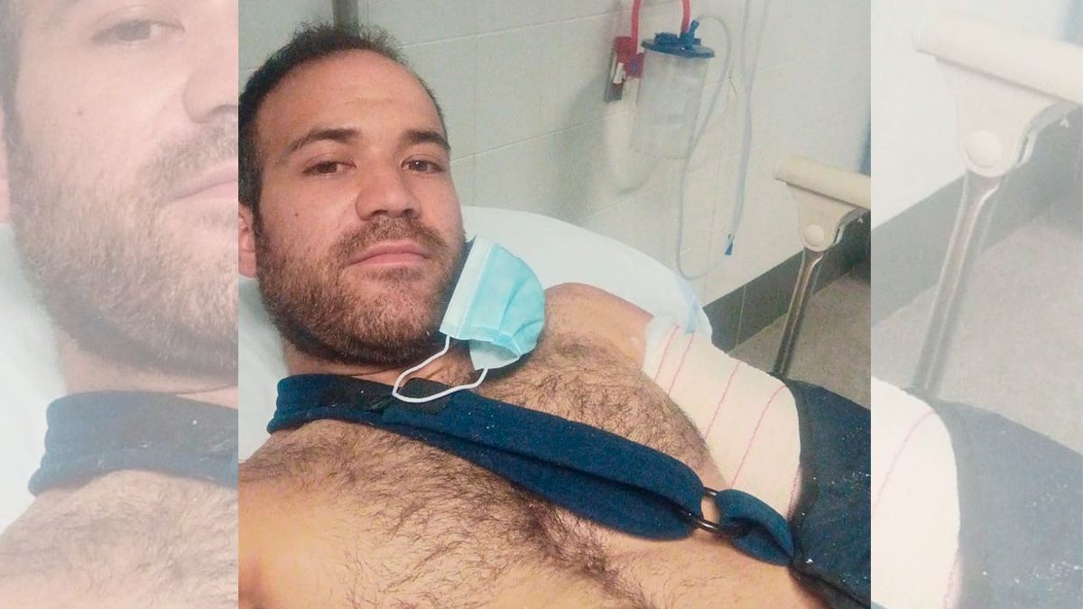 Víctor Llamazares tiene una posible fractura en un brazo. | L.N.C.