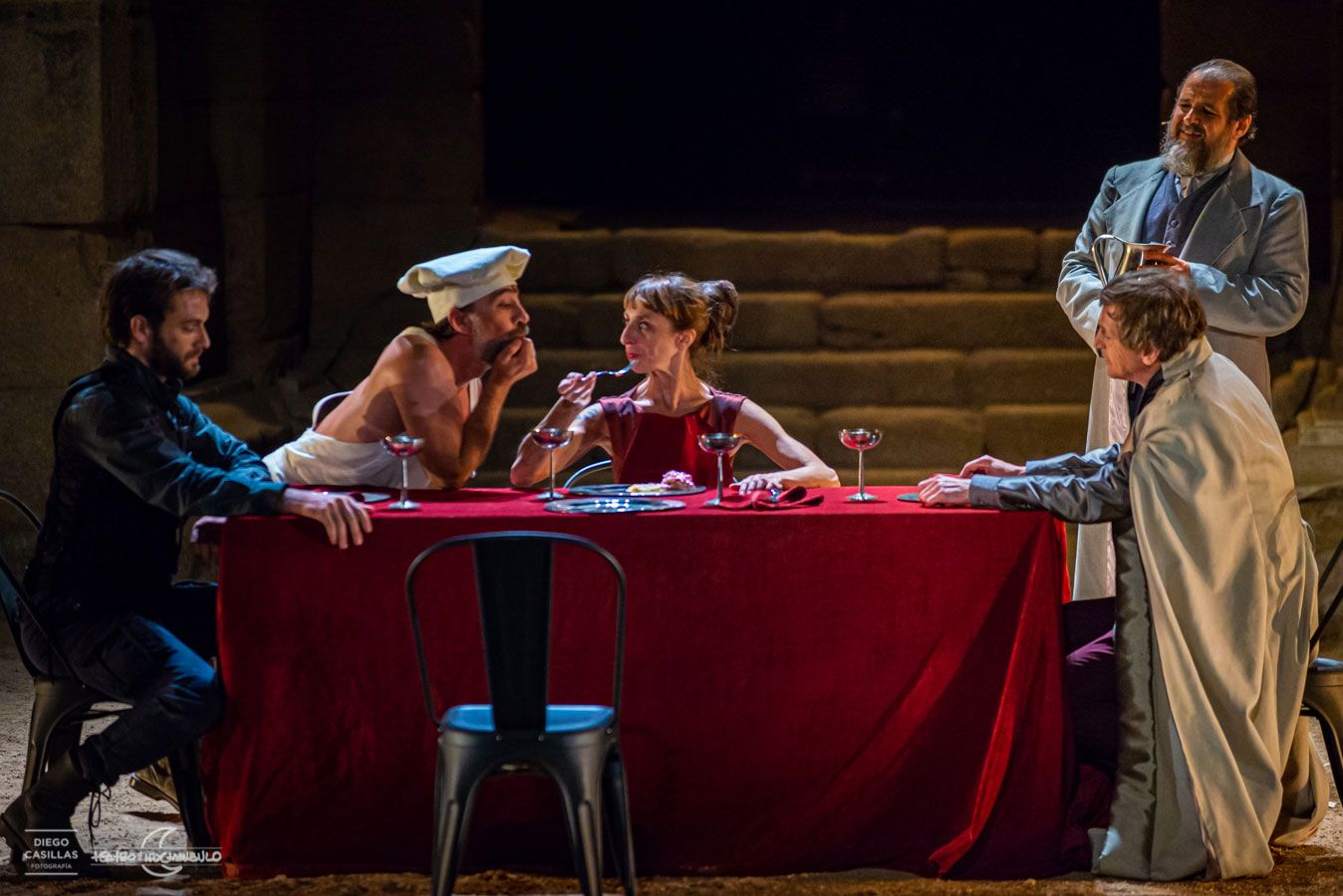 Representación de ‘Tito Andrónico’ de Shakespeare a cargo de la compañía Teatro del Noctámbulo.  | L.N.C.