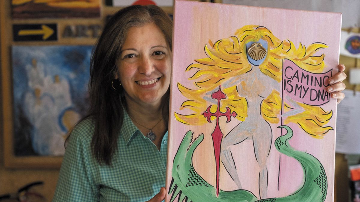 La italovenezolana Piera Lo Curto, hospitalera en Hospital de Órbigo. | ICAL