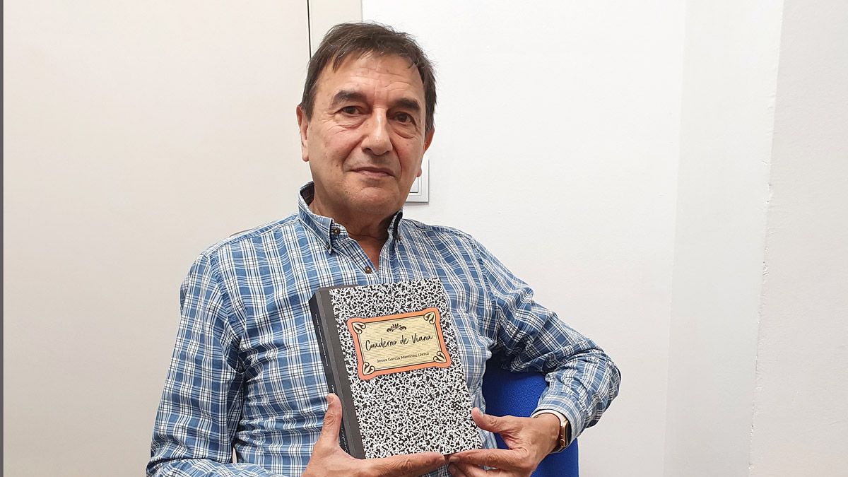 El músico, técnico de sonido y escritor Jesús García Martínez (Jesu), autor de la publicación ‘Cuaderno de Viana’.