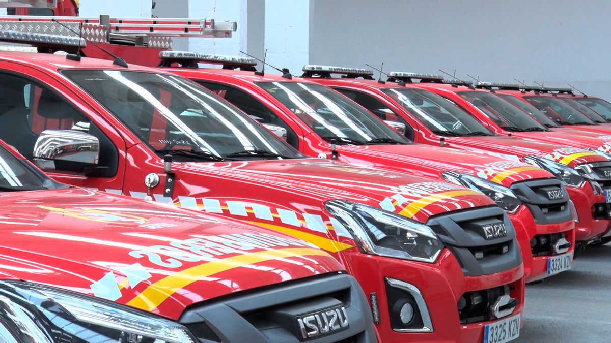 Coches de los Bomberos de Diputación.