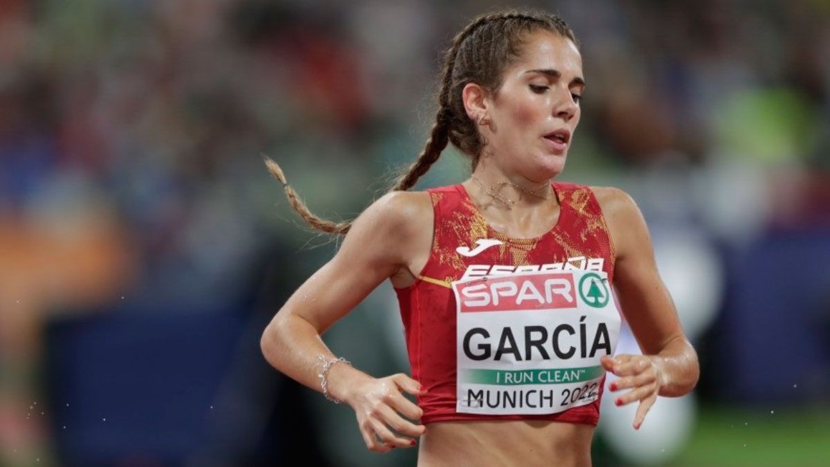 Marta García, durante en un momento de la prueba. | MIGUÉLEZ (RFEA)