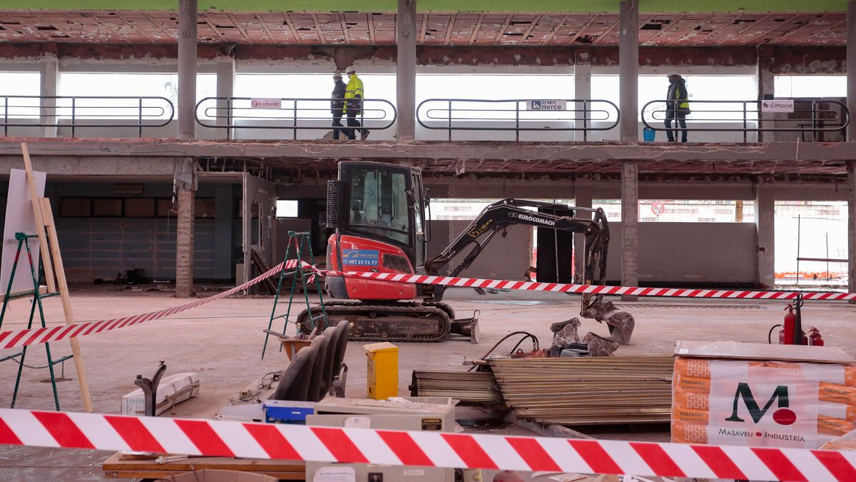 Imagen de las obras en la estación de autobuses de la capital. | CAMPILLO (ICAL)