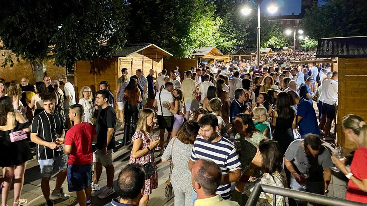 Un instante de la Feria del Vino de Valencia de Don Juan en la que la Denominación de Origen León también fue protagonista. | L.N.C.
