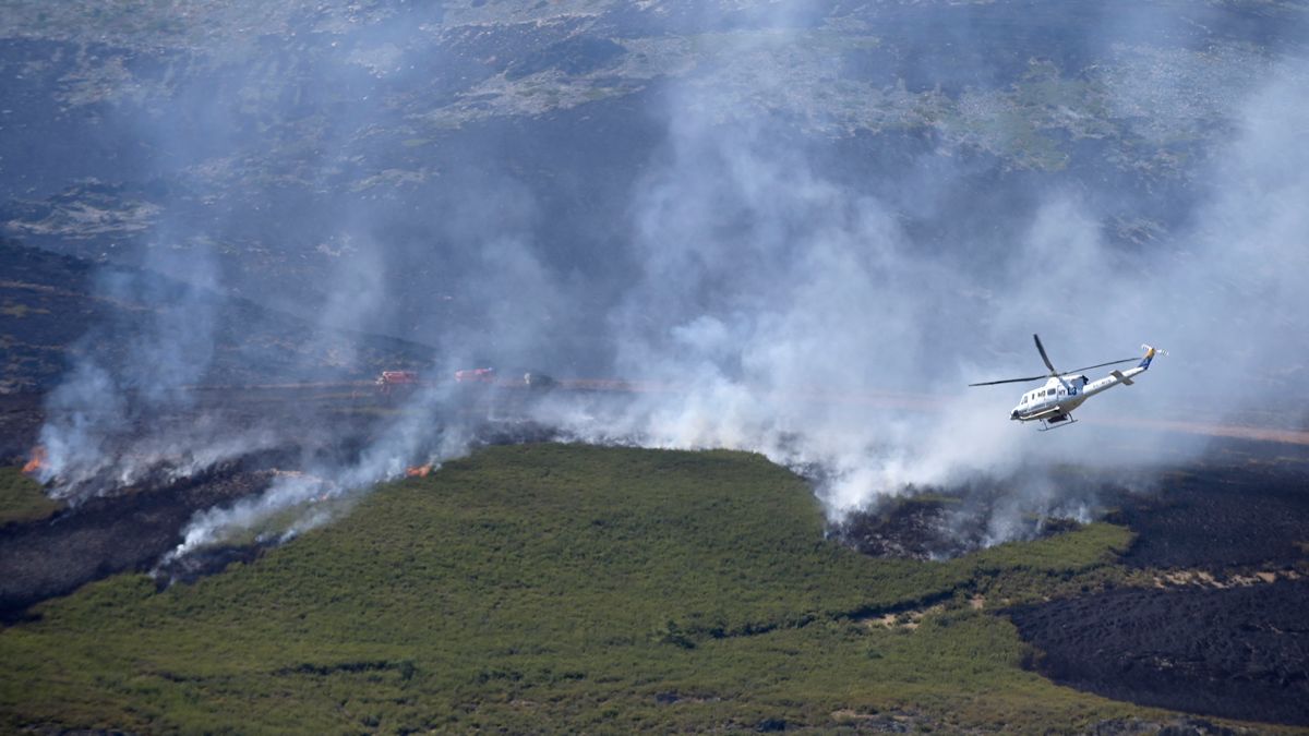Imagen del incendio. | JESÚS F. SALVADORES Imagen del incendio. | JESÚS F. SALVADORES