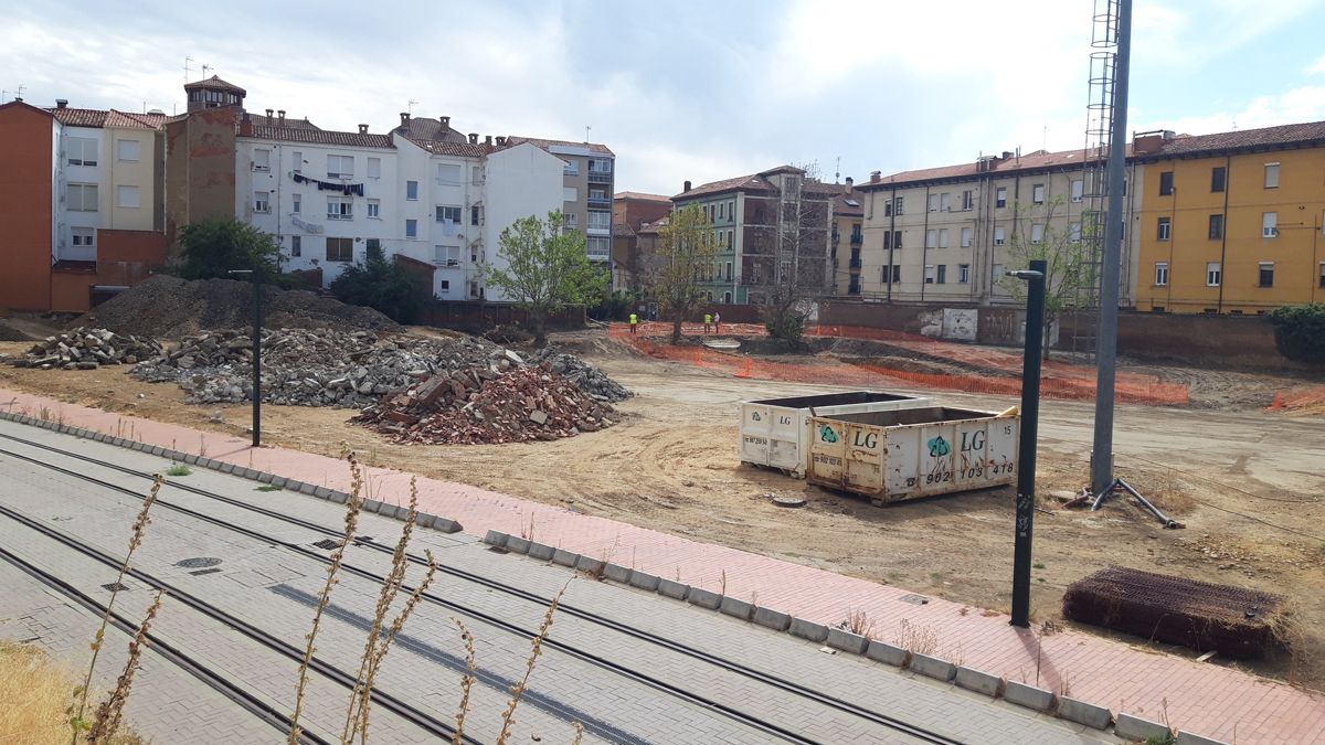 Obras de urbanización del entorno de la estación de Matallana. | L.N.C.