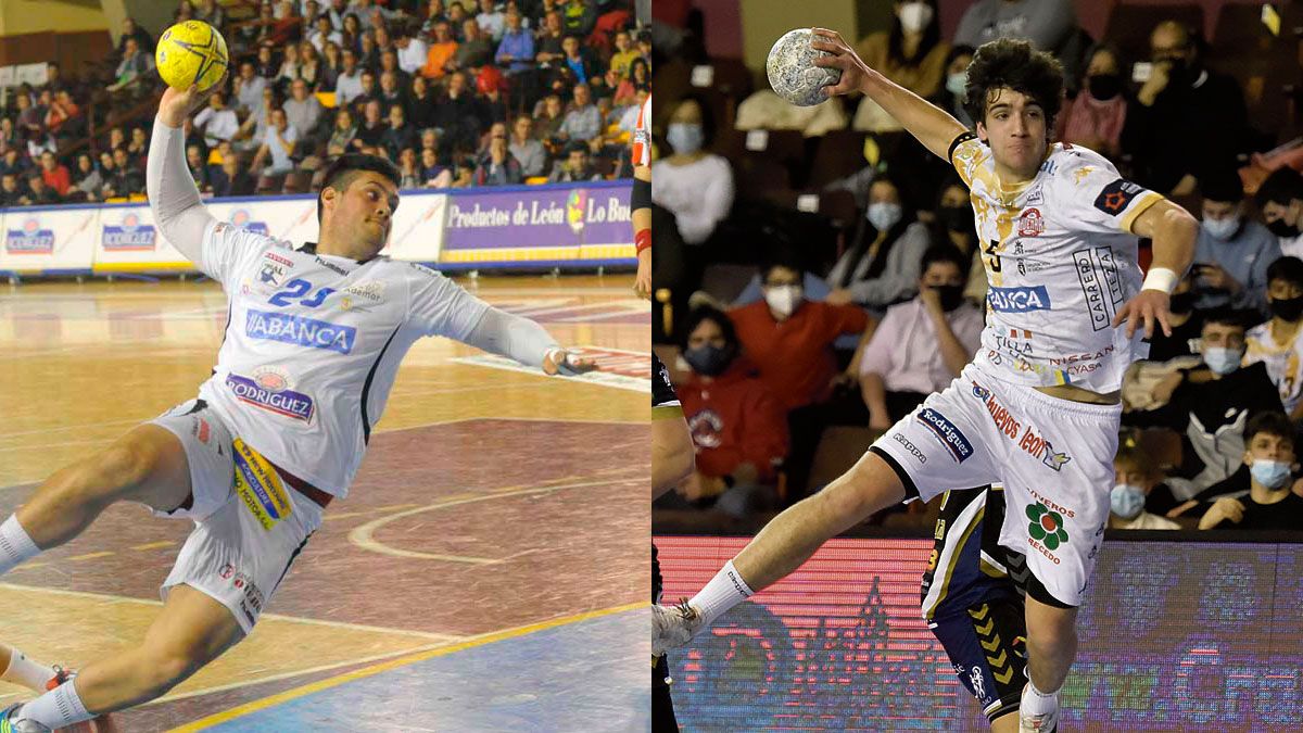 Javi García, en su etapa en el Ademar, y Casqueiro en un choque del año pasado. | MAURICIO PEÑA / SAÚL ARÉN Javi García, en su etapa en el Ademar, y Casqueiro en un choque del año pasado. | MAURICIO PEÑA / SAÚL ARÉN