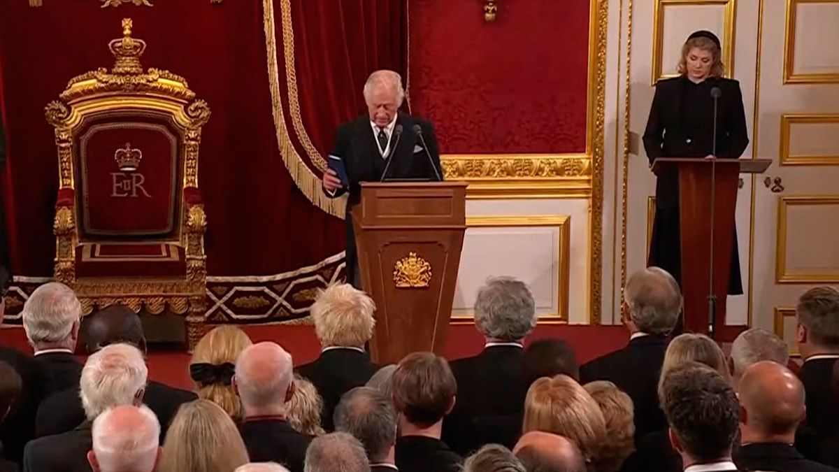 Carlos III durante su proclamación como rey de Inglaterra. | L.N.C. Carlos III durante su proclamación como rey de Inglaterra. | L.N.C.