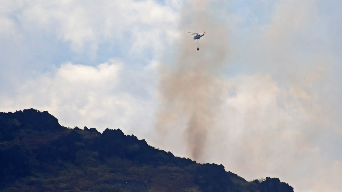 El incendio en el campo de tiro del Teleno se declaró el 29 de agosto. | ICAL