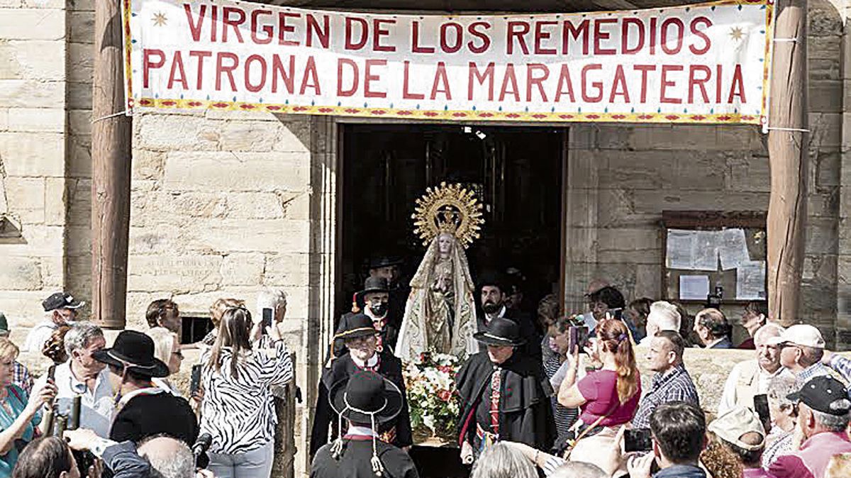 Una imagen de la procesión de la Virgen de los Remedios de este año. | L.N.C.