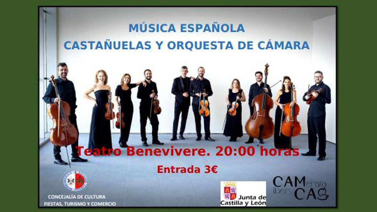 Cartel de la actuación musical.