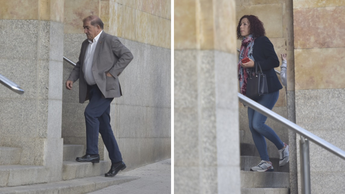 José Pellitero y Carolina López fueron dos de los once diputados que declararon este martes como testigos en el juicio por la denuncia de Asaja. | SAÚL ARÉN