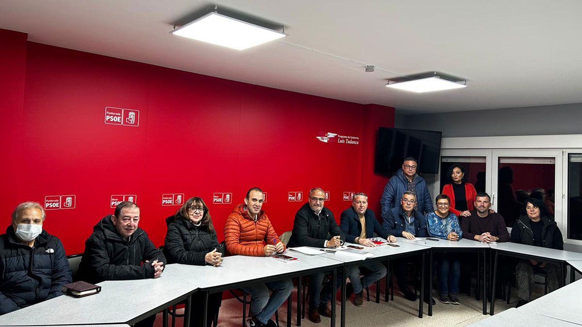 Reunión de la ejecutiva del PSOE en Ponferrada.