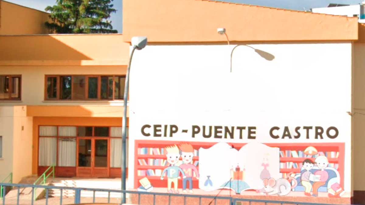 Vista exterior del Ceip Puente Castro. | L.N.C.