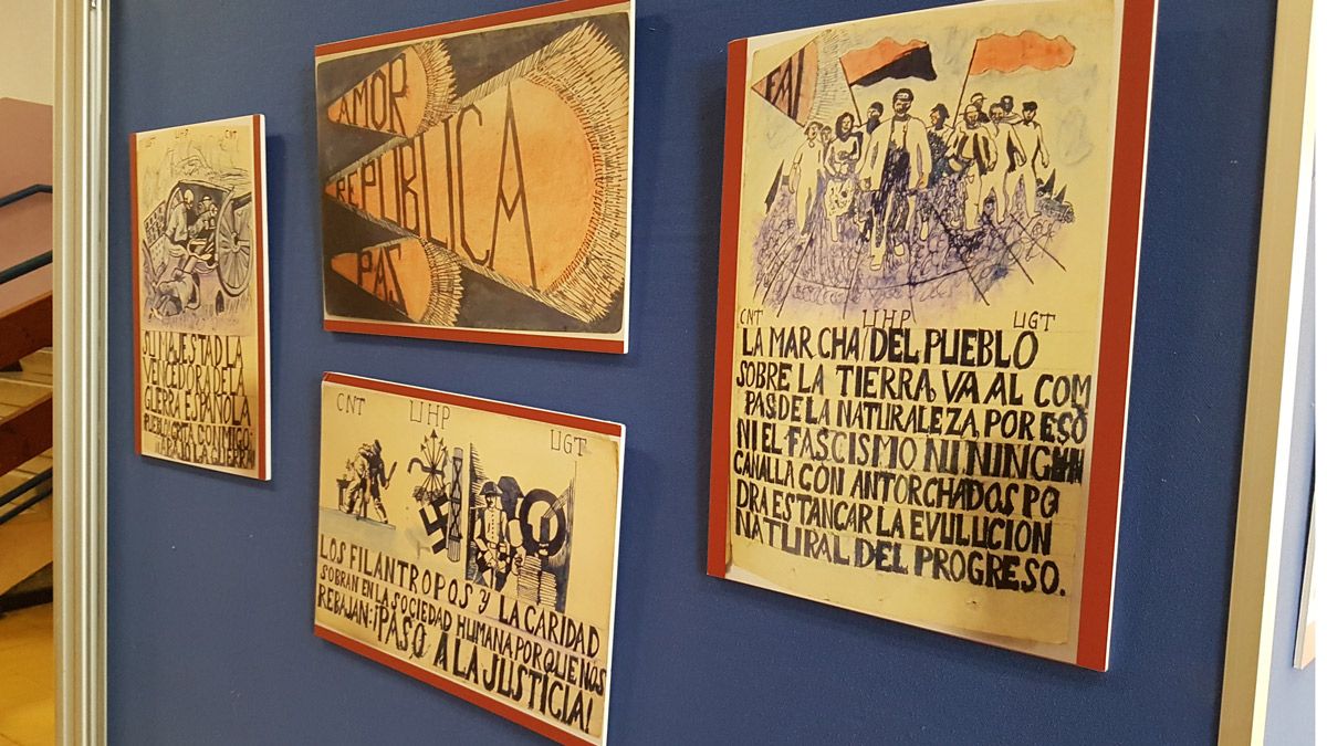 Muestra de los dibujos que se pueden ver en el instituto. | L.N.C.