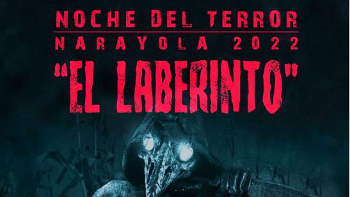 Cartel de las noches de terror que ofrece Narayola.