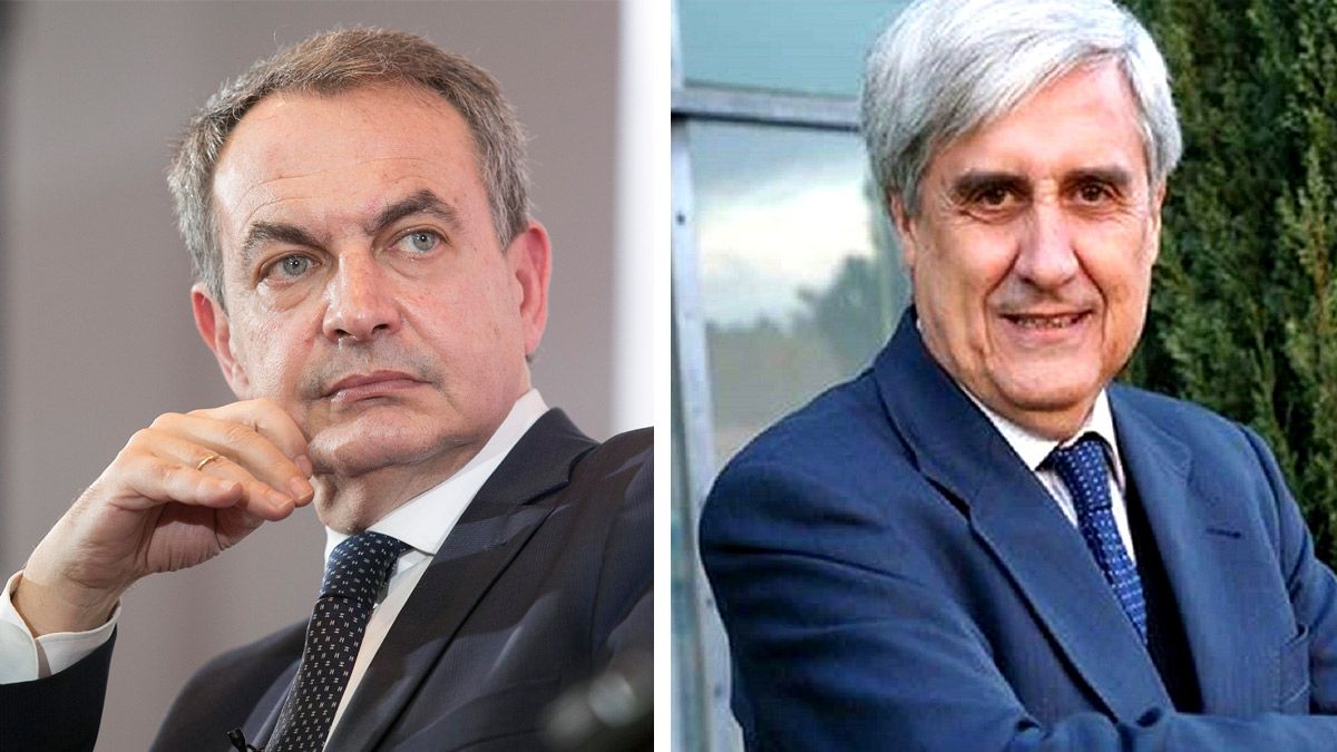 José Luis Rodríguez Zapatero y Juan José Badiola. | L.N.C.