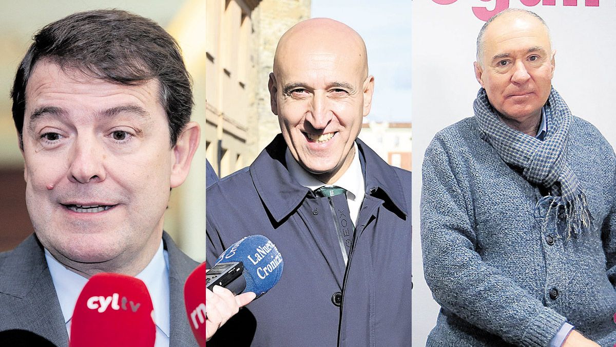 Alfonso Fernández Mañueco, José Antonio Diez y Eduardo López Sendino. | ICAL Alfonso Fernández Mañueco, José Antonio Diez y Eduardo López Sendino. | ICAL